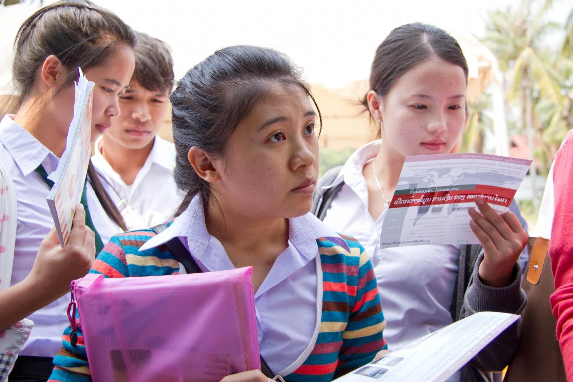 Female students from the University of Laos
