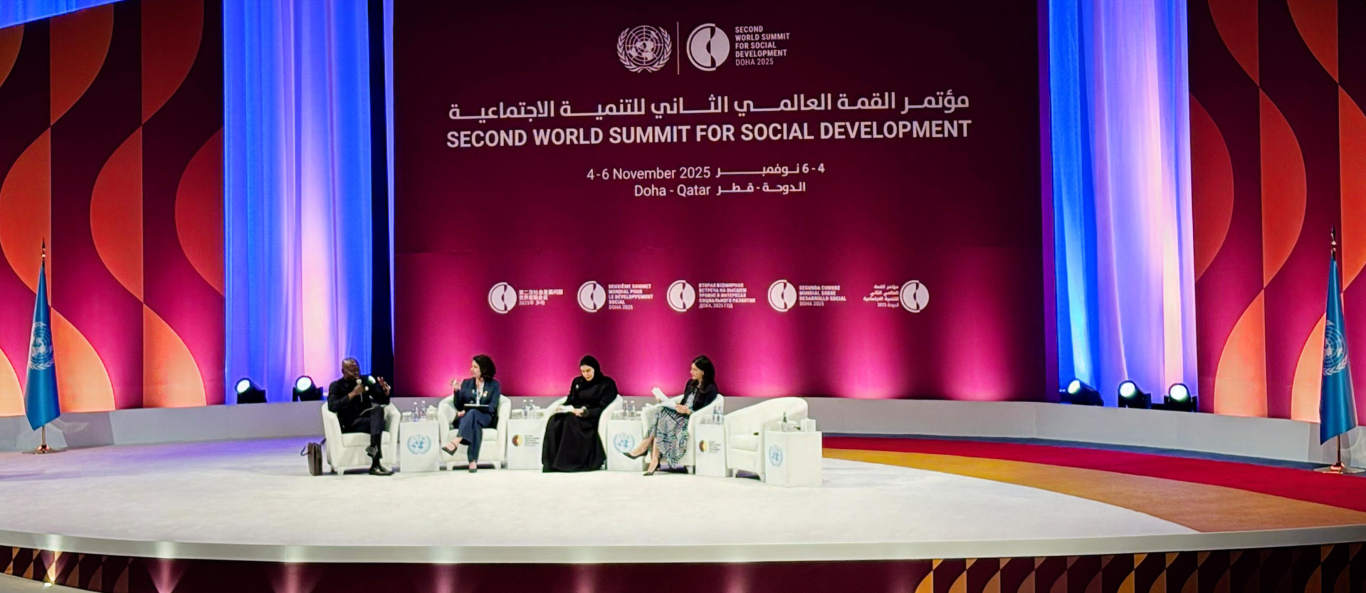 ILO Director General Gilbert F. Houngbo at the Solutions forum for social development in Doha