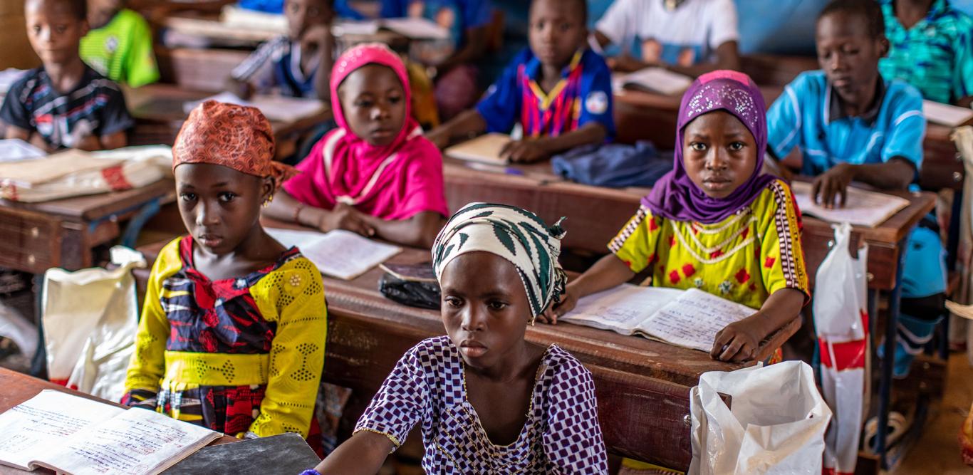 Former children in child labour who have been withdrawn from work attend training at the Accelerated Schooling Strategy/Bridge Programme (SSA/P) centre in the village of M’pekelakoro. The centre was established under the ACCEL Africa programme © ILO Mali/Harandane Dicko