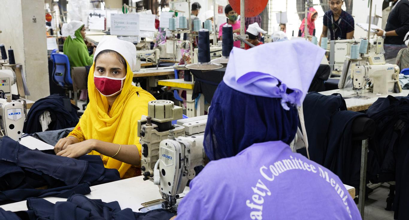 Women workers in a garment factory