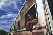 Worker in a bus in Brasil