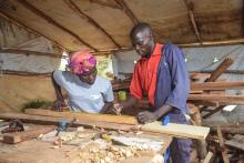 Alma Gladys, a Ugandan national based in Omugo Zone, Rhino Camp Refugee Settlement, Northern Uganda, is a beneficiary of the Rural Employment Services Model under the ILO PROSPECTS