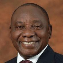 Head shot of Cyril Ramaphosa