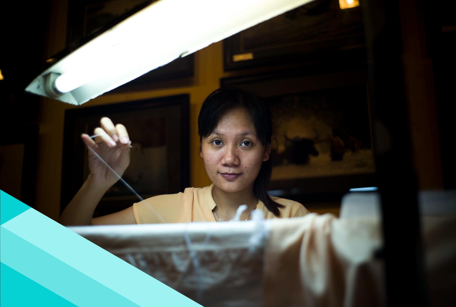 Seamstress in vietnam